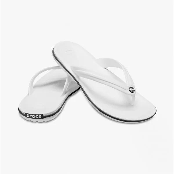 11033-100 CROCBAND FLIP Unisex Flip Flops White