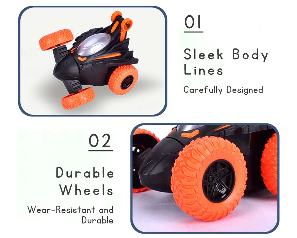 360 Degree Automatic Rotating Racing Stunt Car with Dynamic Sound Effects, Cool Lights, and a Boy's Toy