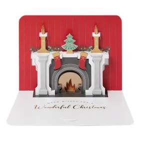 5 Luxury Pop Up Christmas Cards Festive Fireplace