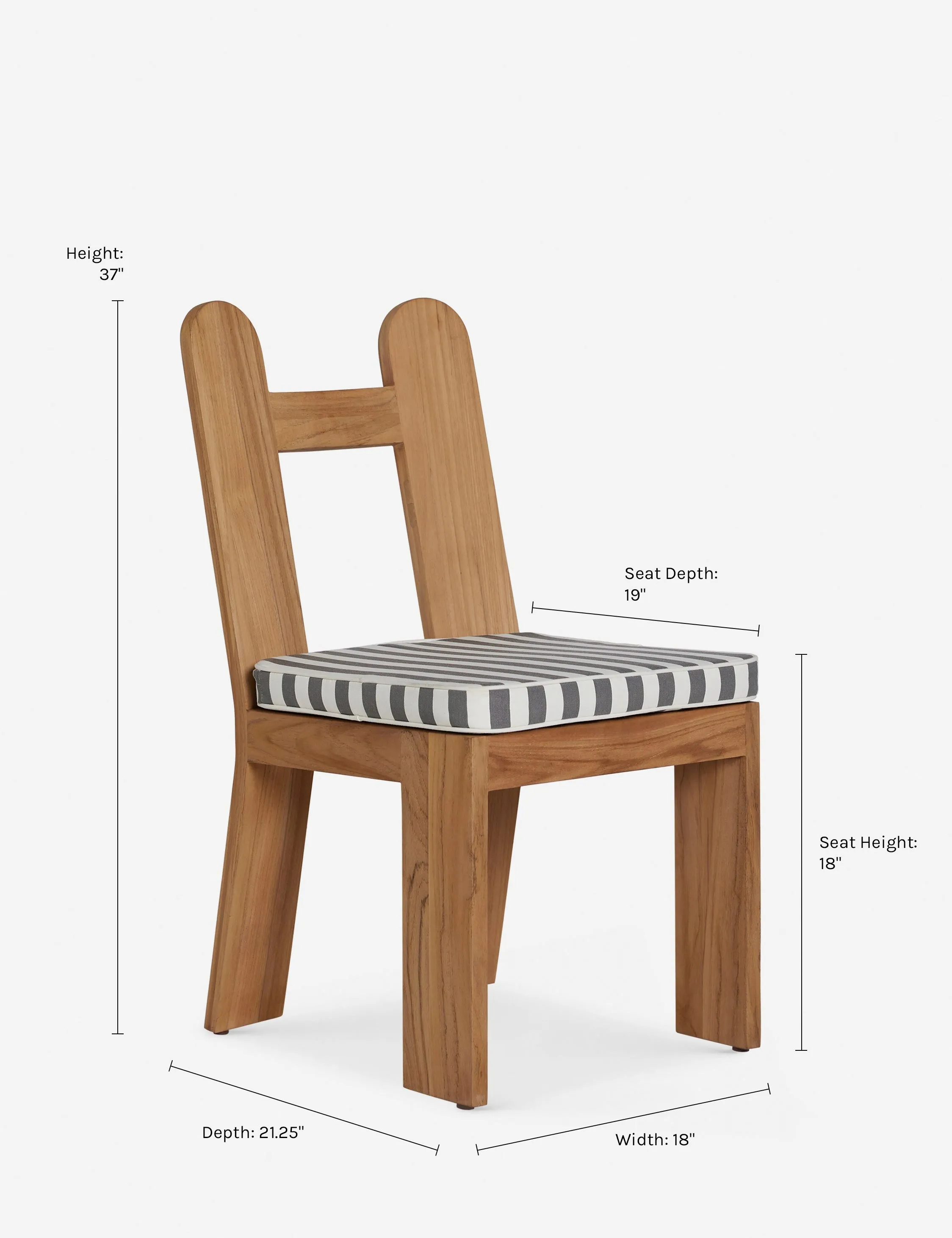 Abbot Indoor / Outdoor Dining Chair by Sarah Sherman Samuel