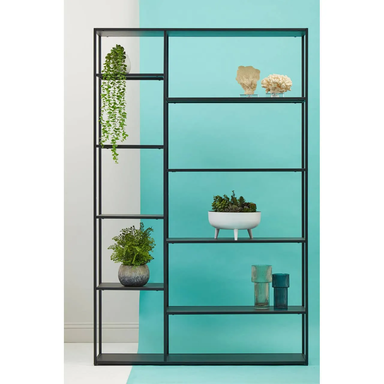 Acero Black Multi Shelf Unit