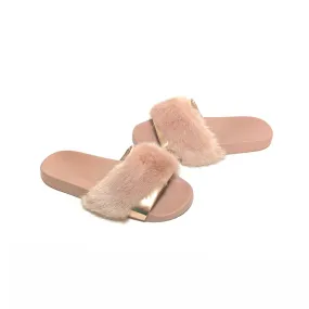 ALDO Pink Faux Fur Slides | Gently Used |