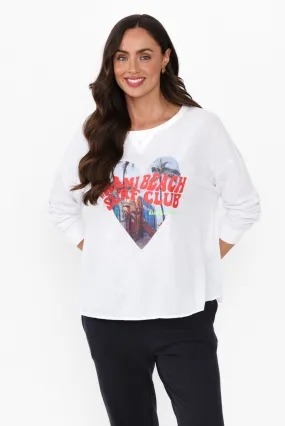 Anula White Heart Cotton Top