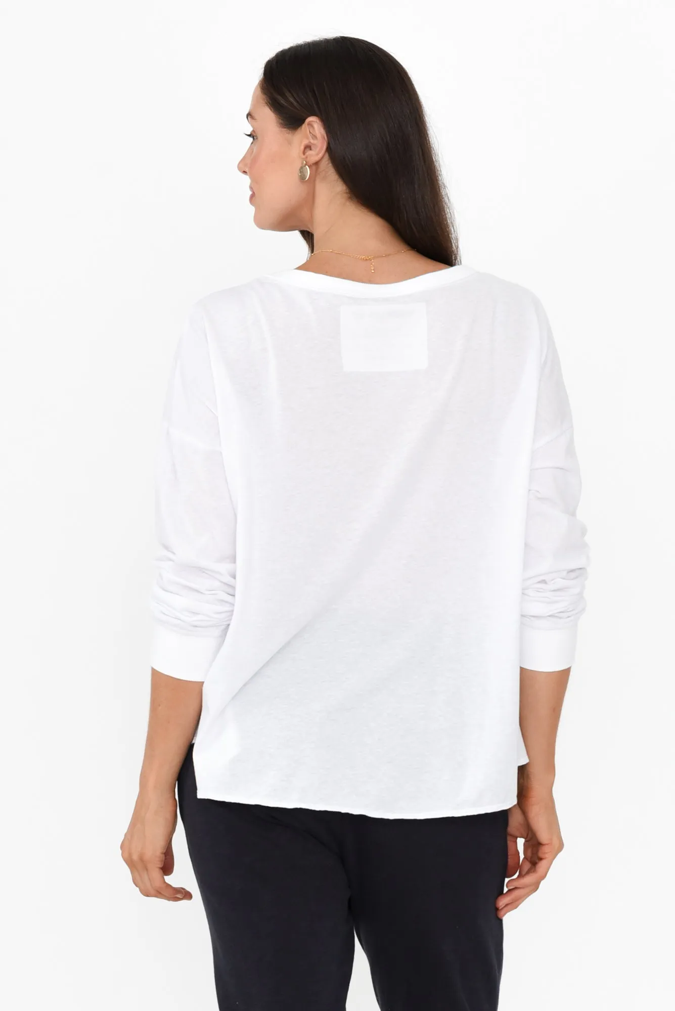 Anula White Heart Cotton Top