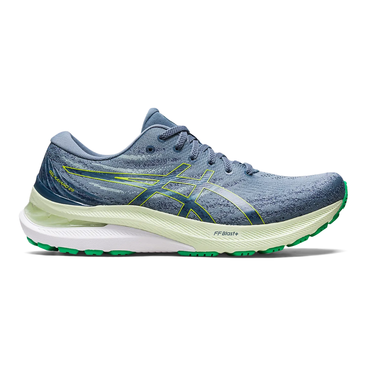 Asics Gel Kayano 29 - Steel Blue - Lime Zest