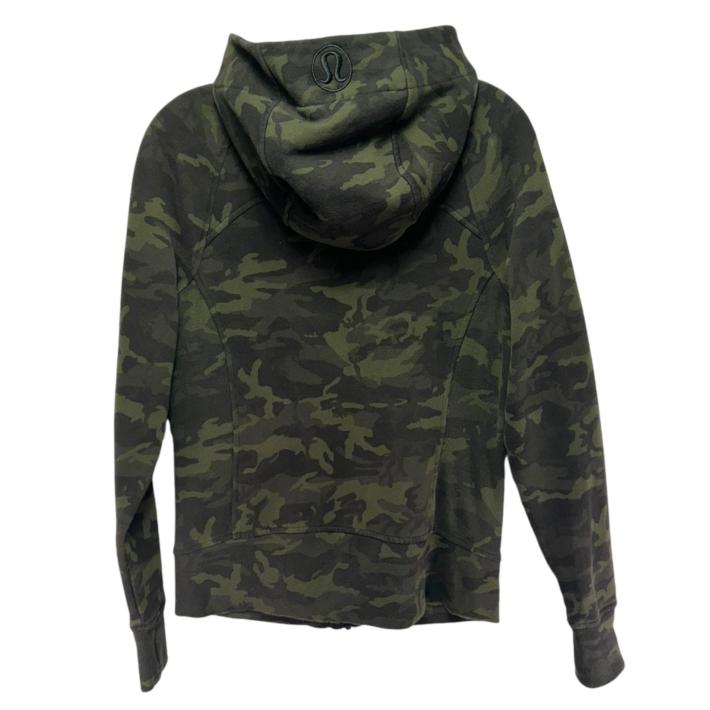 Athletic Jacket By Lululemon In Camouflage Print, Size: 6