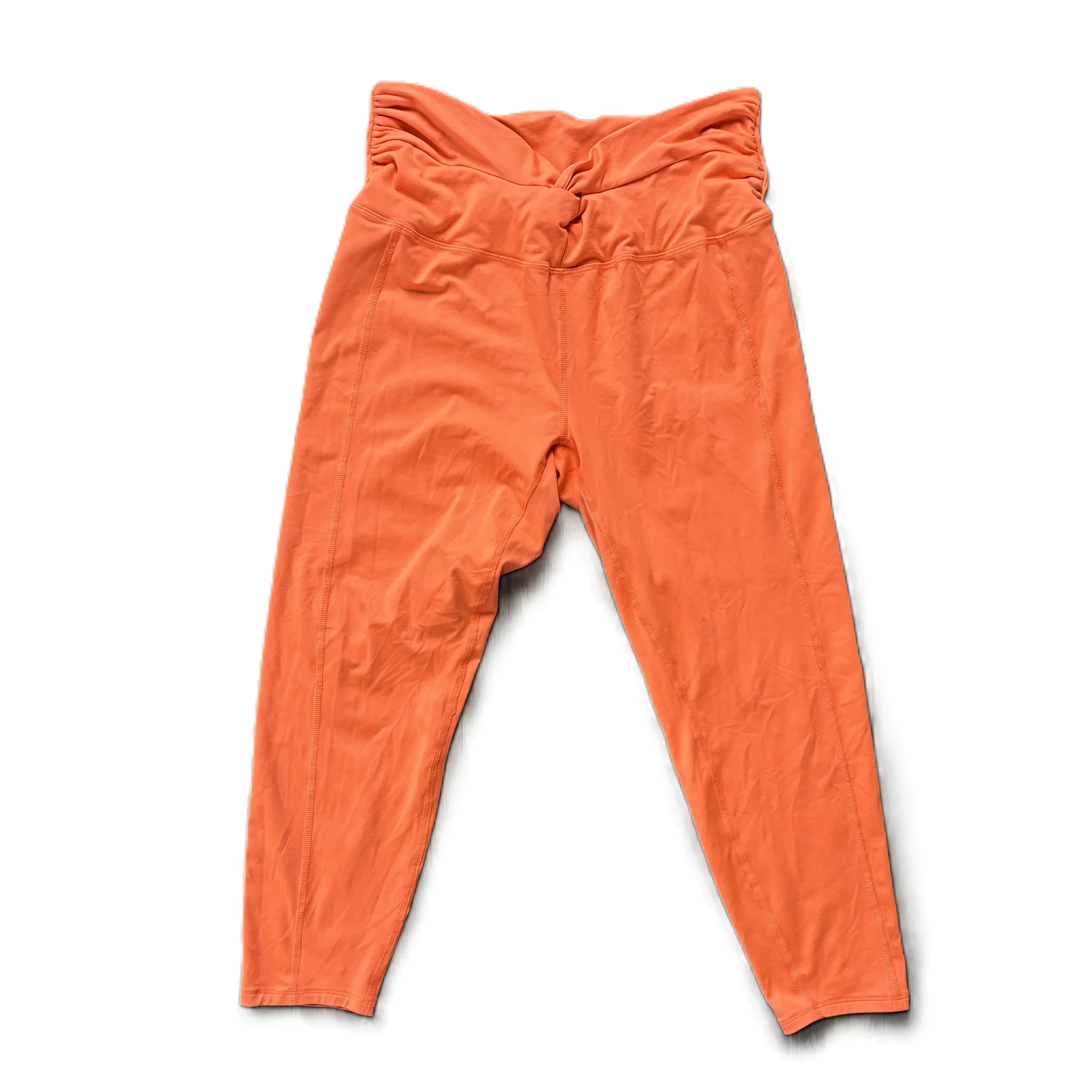 Athletic Leggings By Free People In Orange, Size: Xl