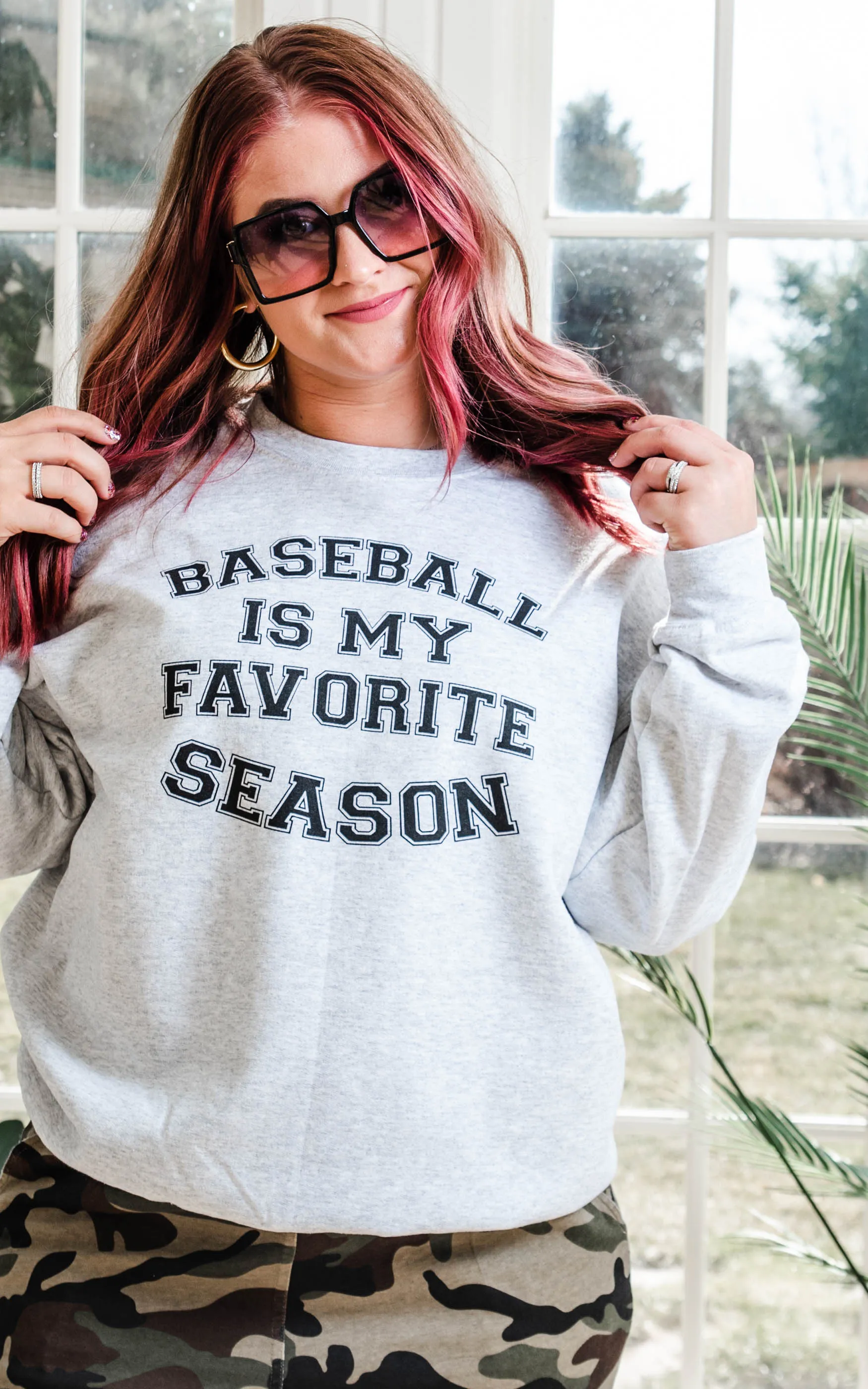 Baseball is my Favorite Season Sweatshirt**