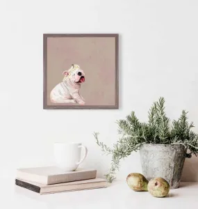 Best Friend - Daisy Pup Mini Framed Canvas