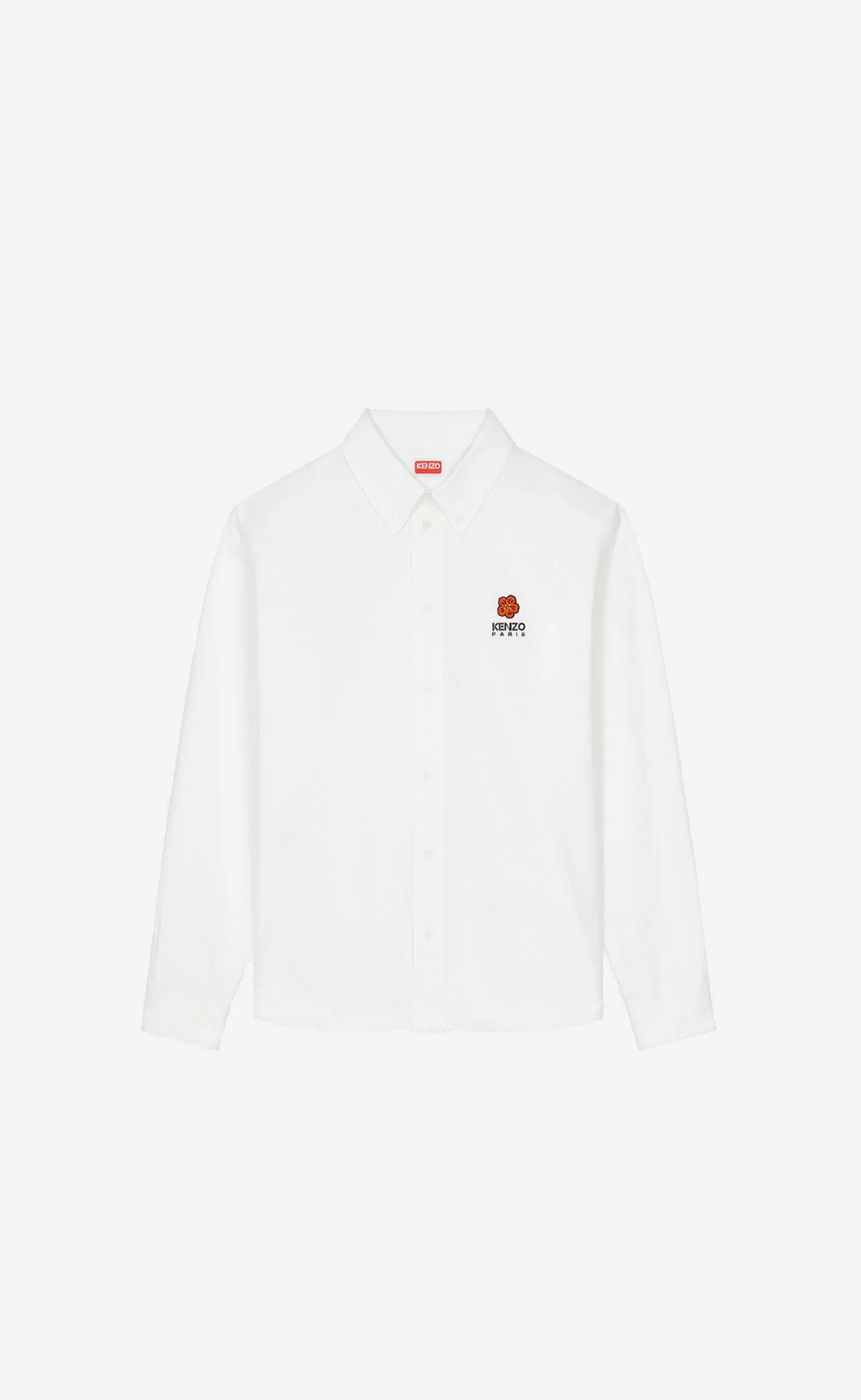 BOKE FLOWER CREST CASUAL WHITE SHIRT