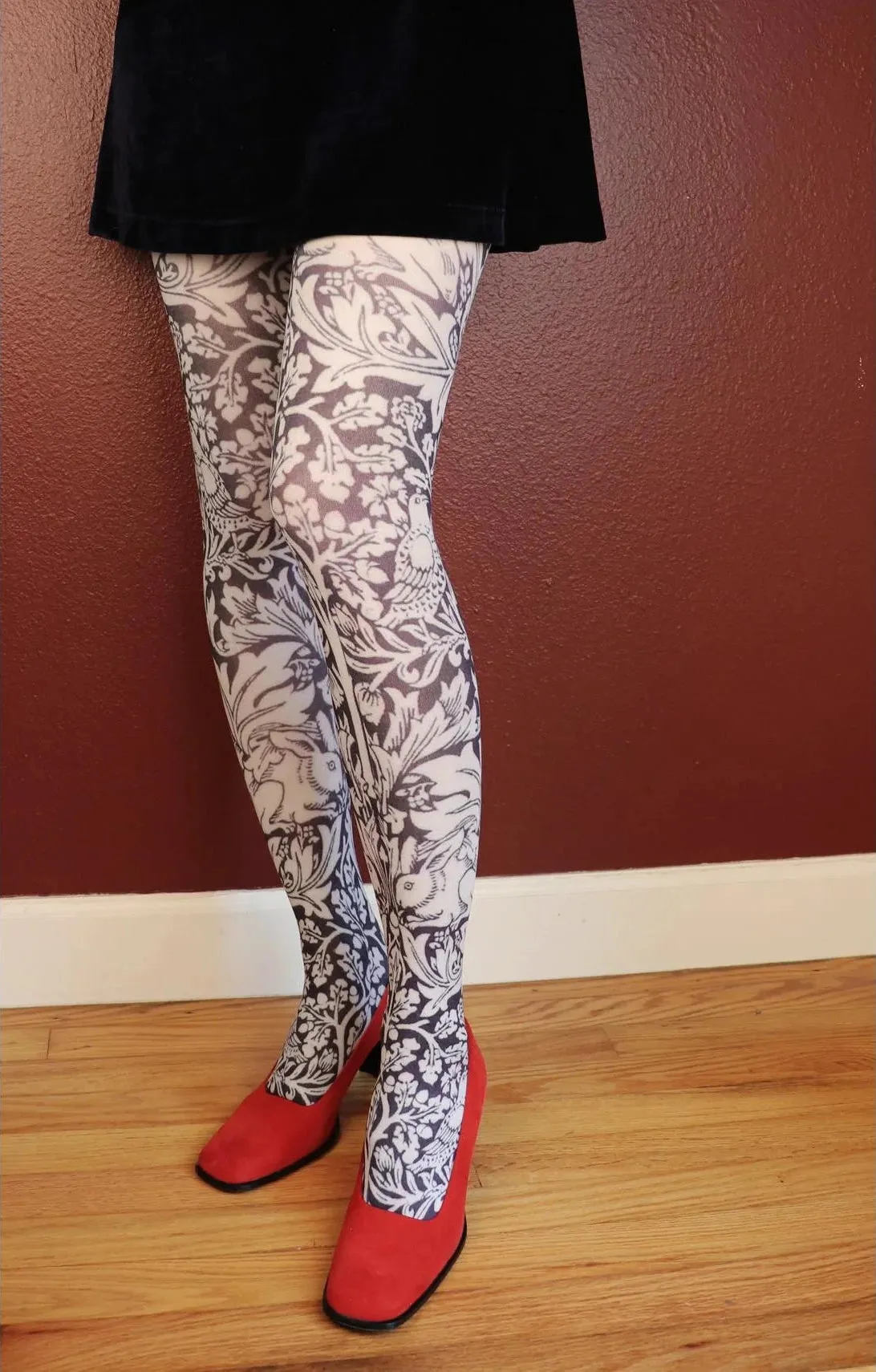 Bre'R Brother Rabbit By William Morris Printed Tights