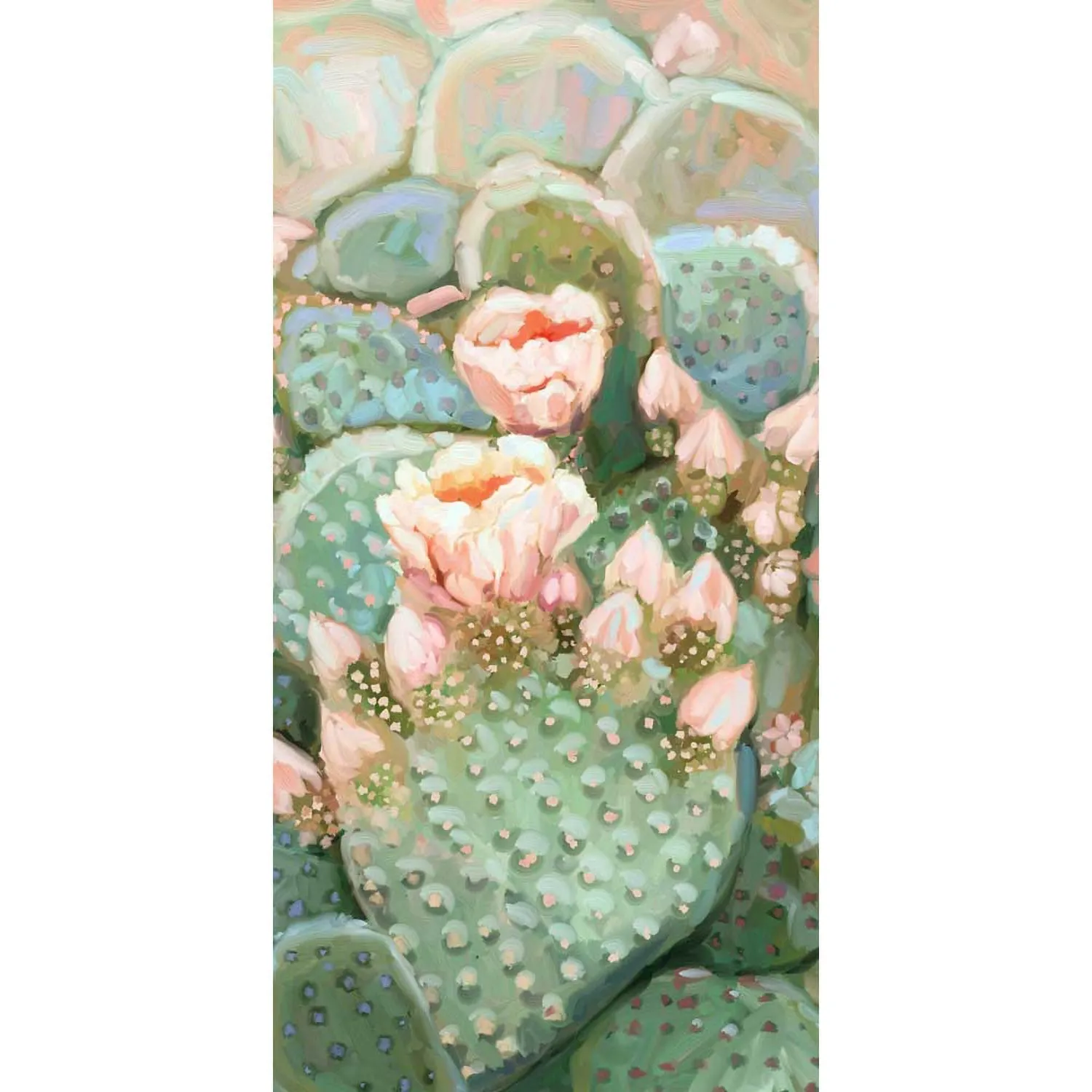 Cactus Garden - Desert Blooms Canvas Wall Art