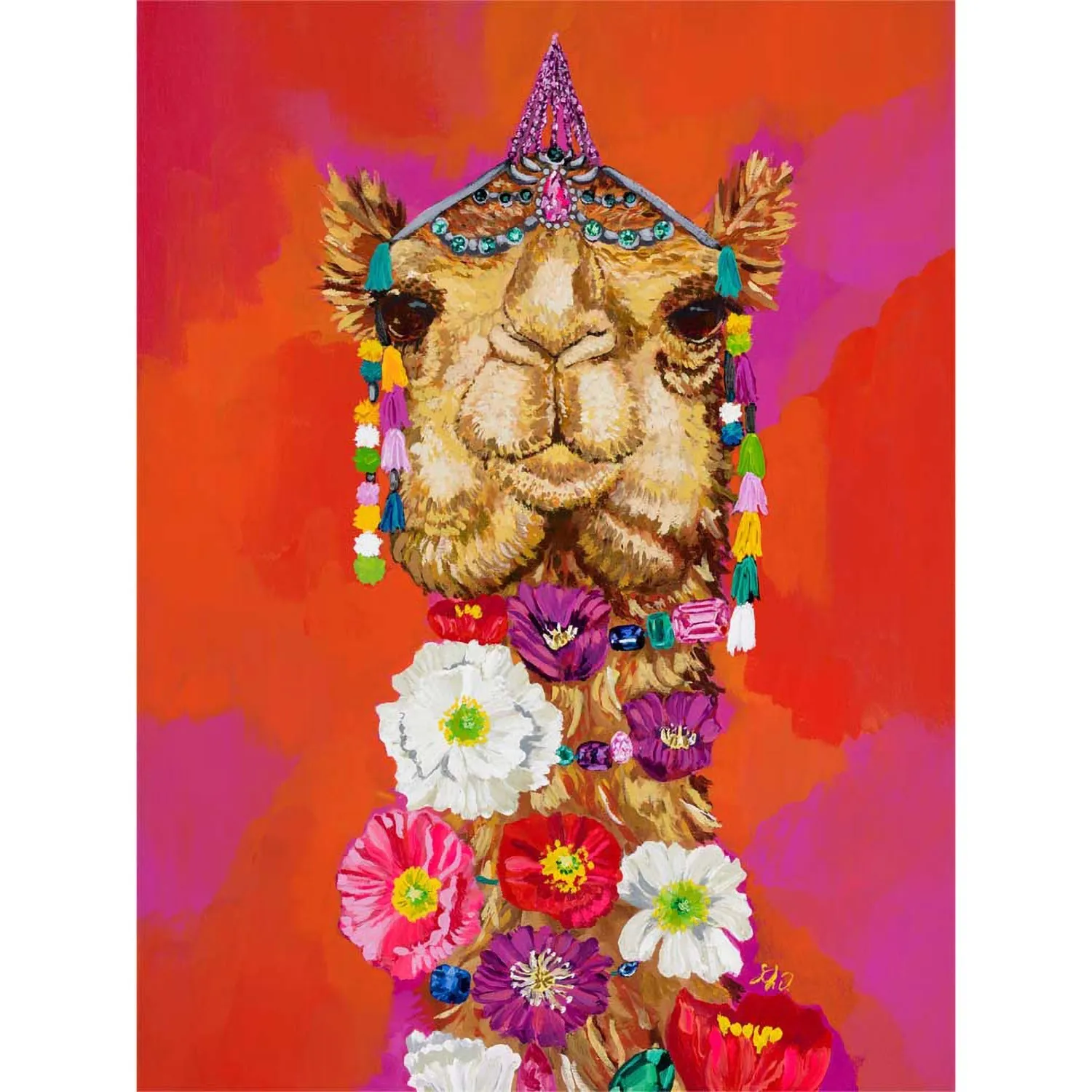 Camel Queen Canvas Wall Art