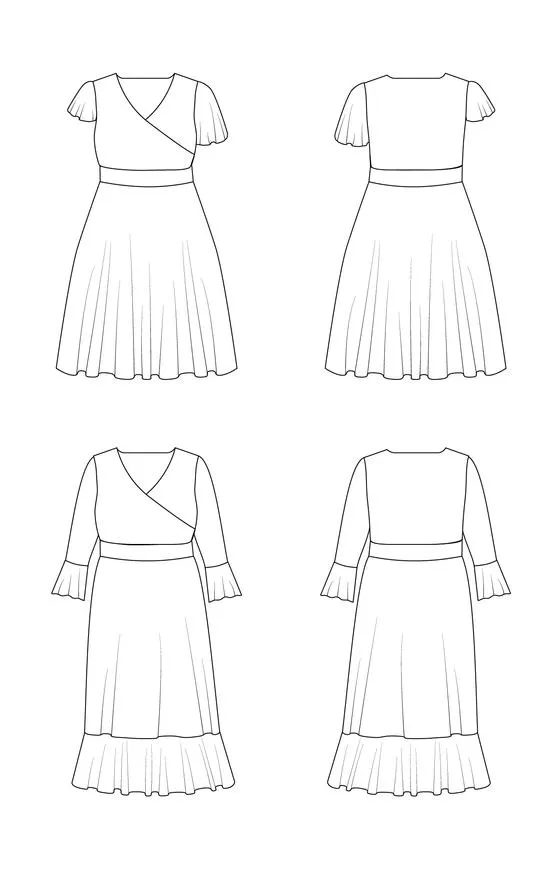 Cashmerette Alcott Dress (With Maternity Option) Sewing Pattern