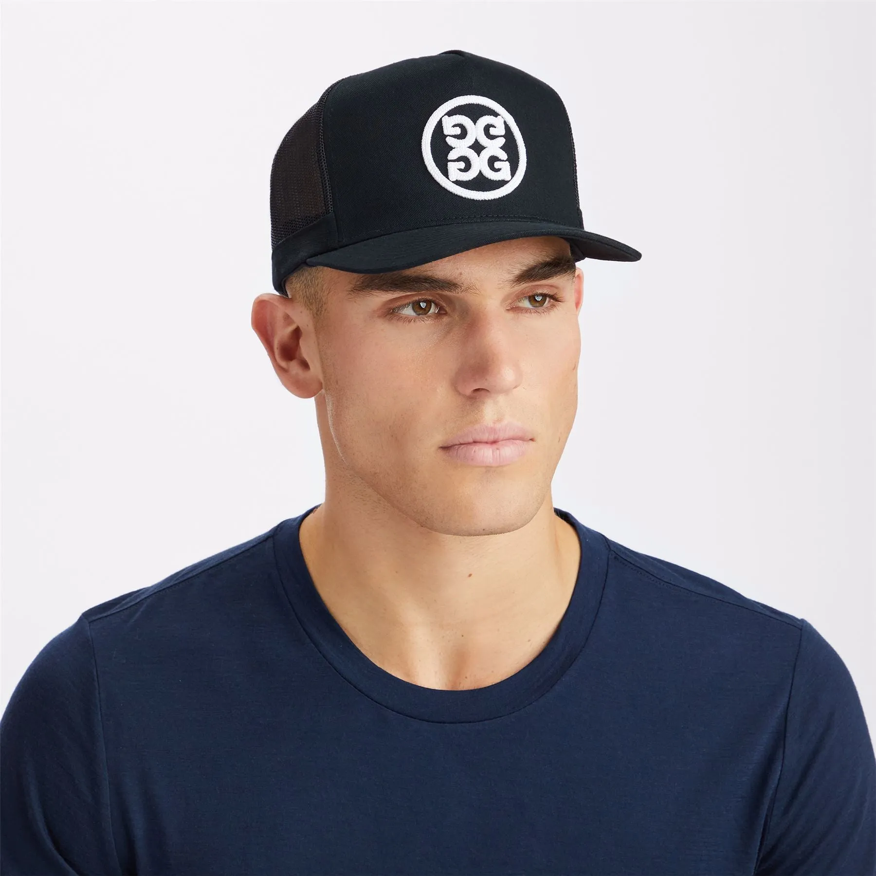 Circle G's Interlock Knit Trucker Hat Onyx - AW23