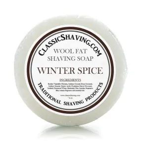 Classic Shaving Wool Fat Shaving Soap - 3" Winter Spice