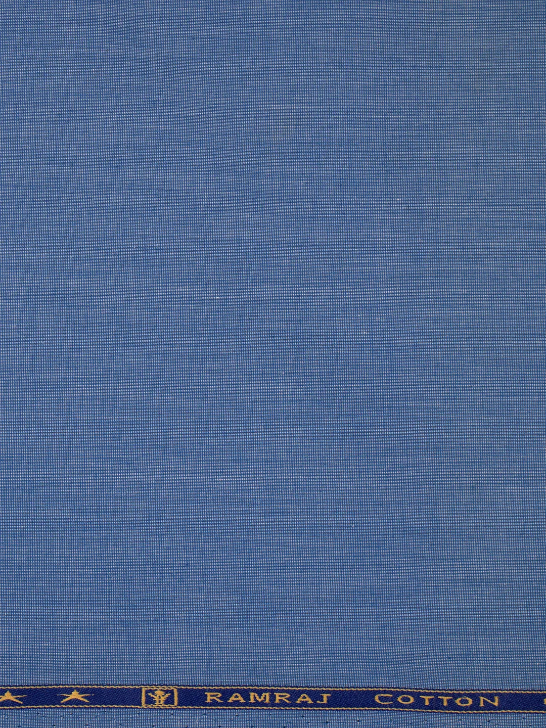 Cotton Blend Plain Shirt Fabric Blue Cranberry