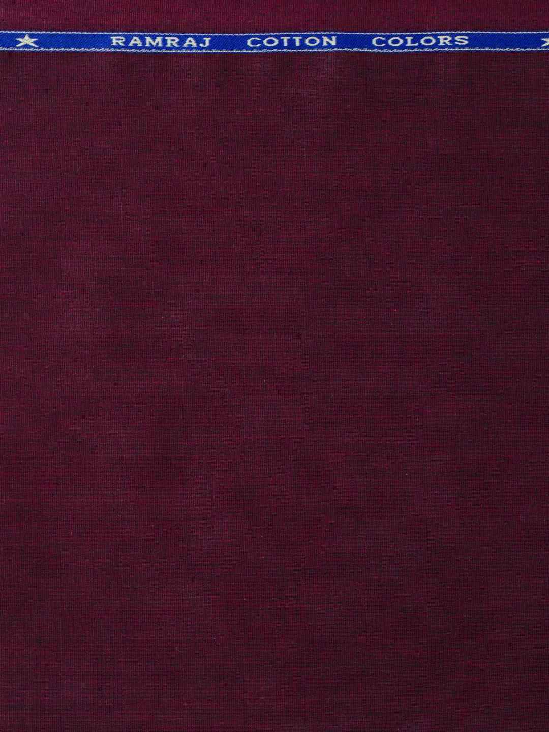 Cotton Blend Plain Shirt Fabric Maroon Cranberry