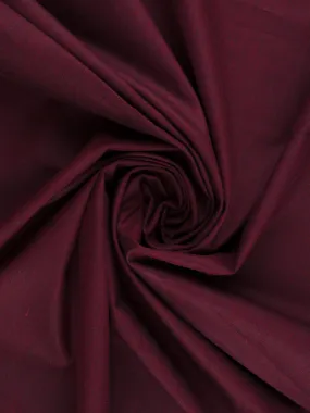 Cotton Blend Plain Shirt Fabric Maroon Cranberry