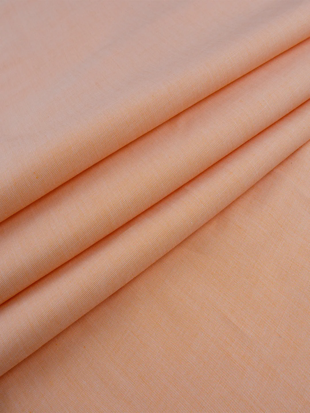 Cotton Blend Plain Shirt Fabric Orange Cranberry