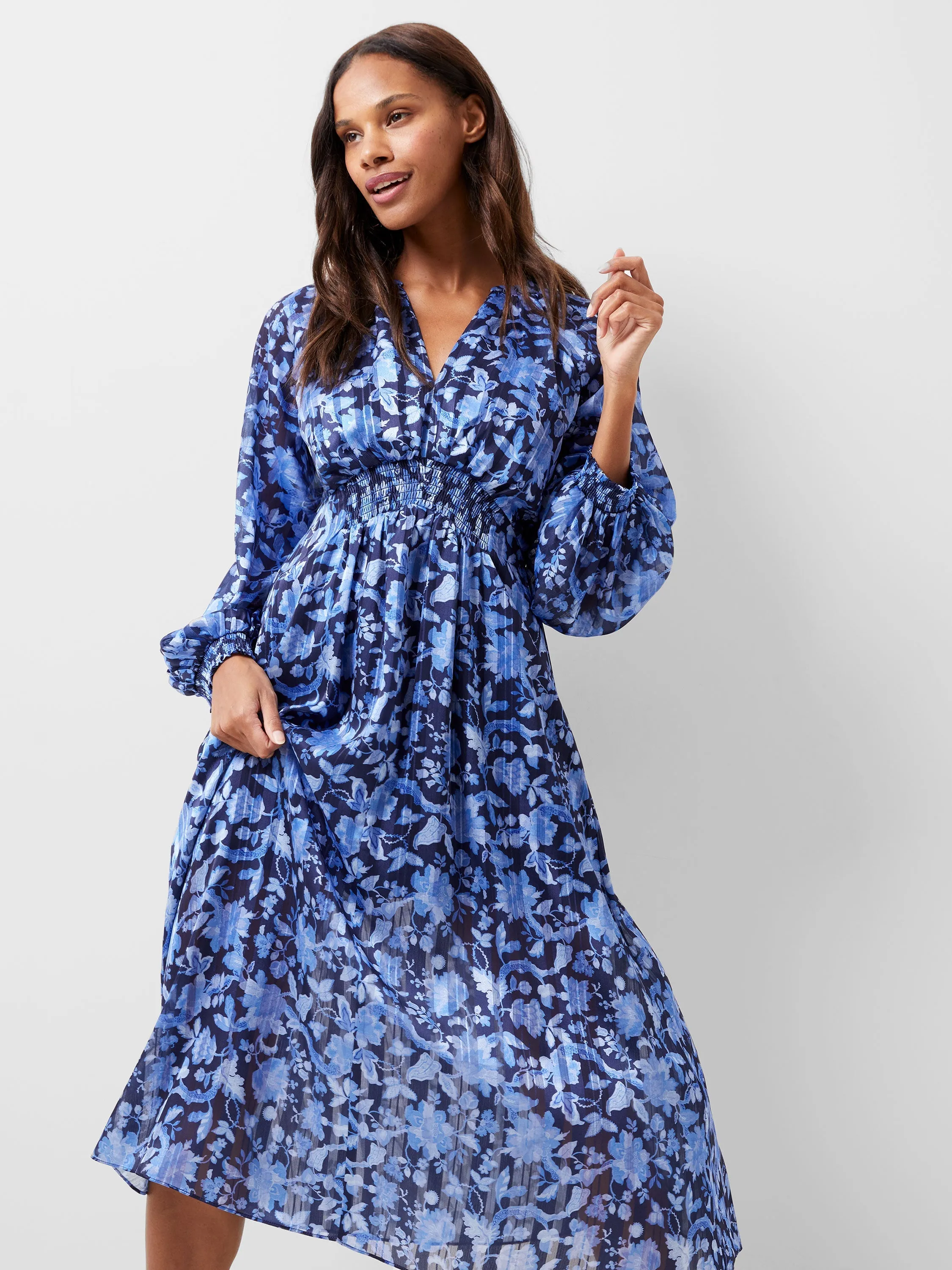 Cynthia Fauna Midi Dress