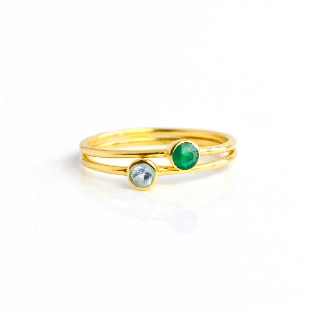 Dainty Stackable Citrine Ring : November Birthstone