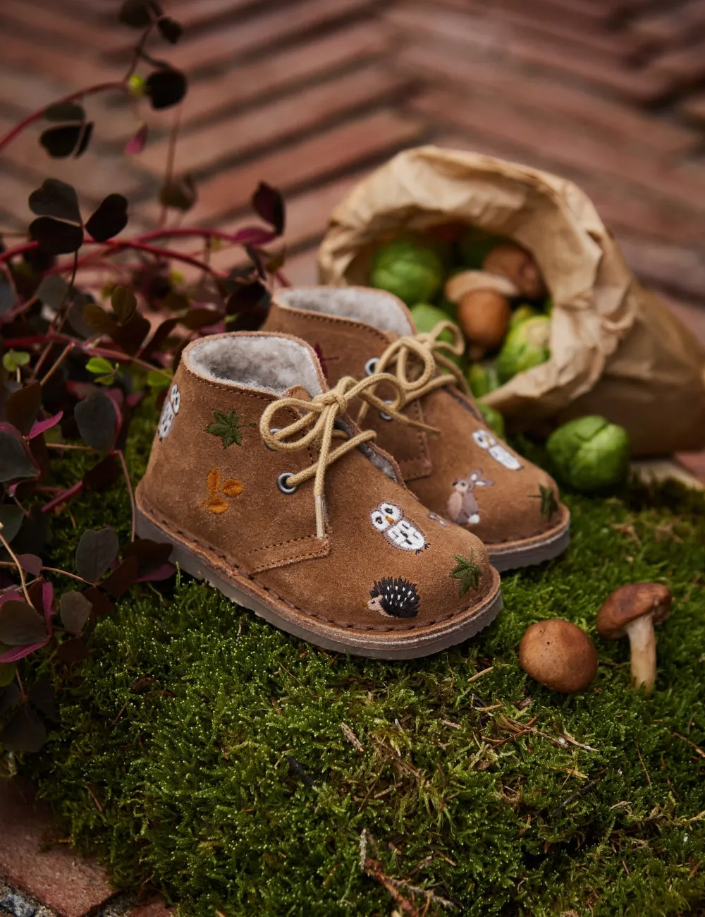 Desert Winter Boot Woodland - Winter Mushroom