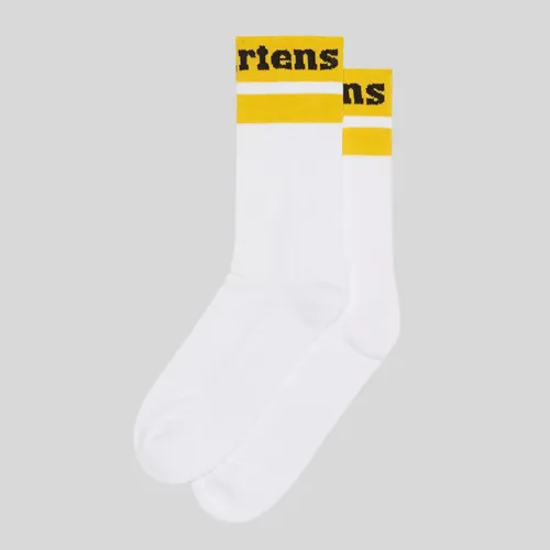 Dr. Martens Socks - Athletic Logo-White/Yellow