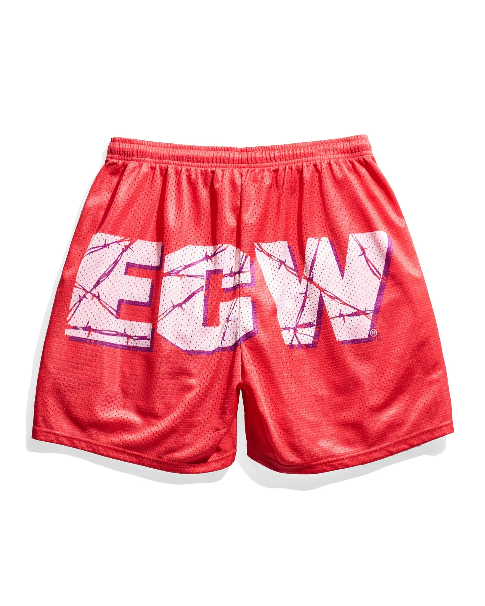 ECW Red Logo Retro Shorts