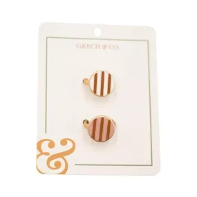 Enamel Rings-Kids set of 2 pairs - Stripes