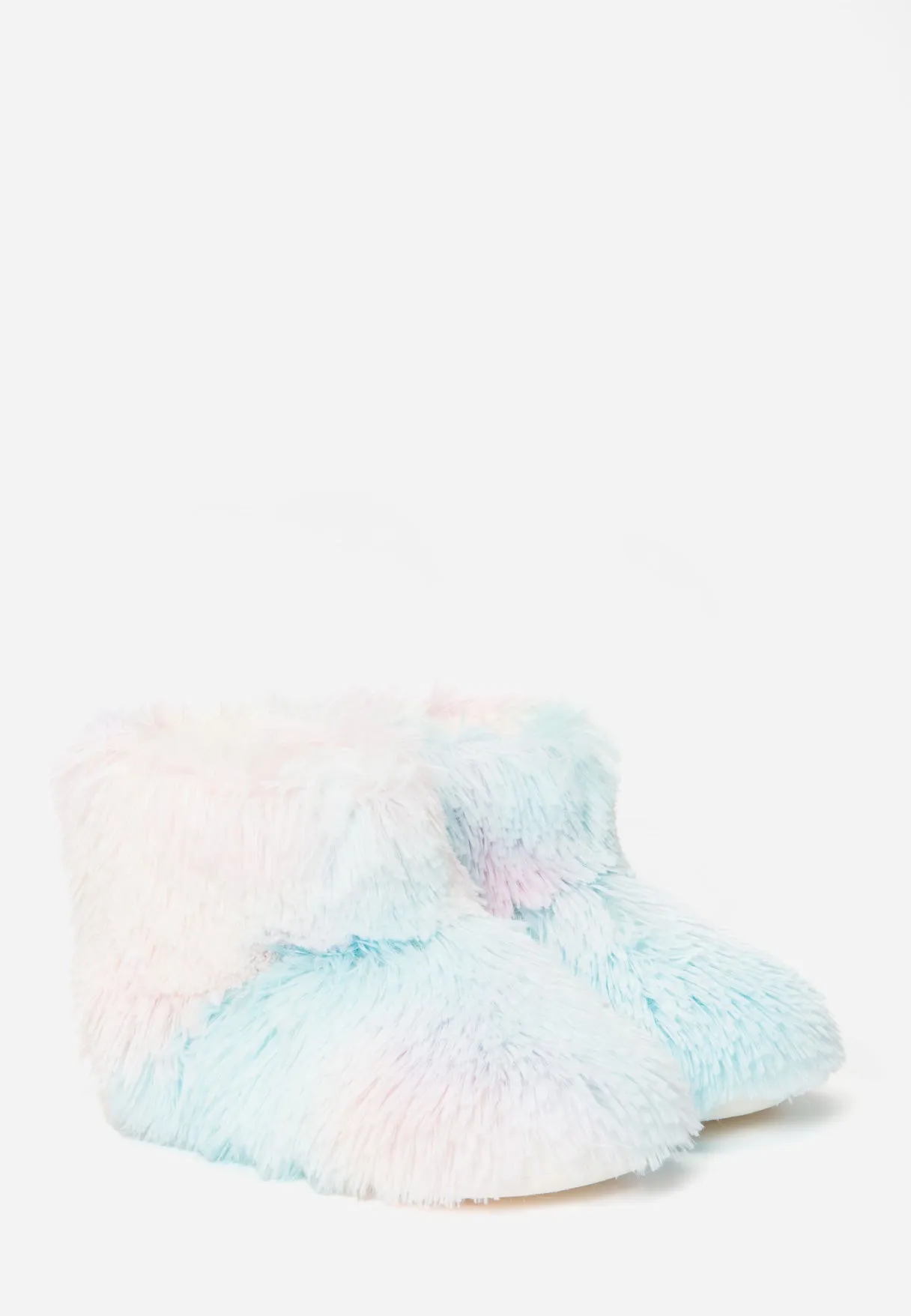 Faux Fur Boot Slippers