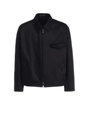 FLAP POCKET BLOUSON WITH PIECE NAME