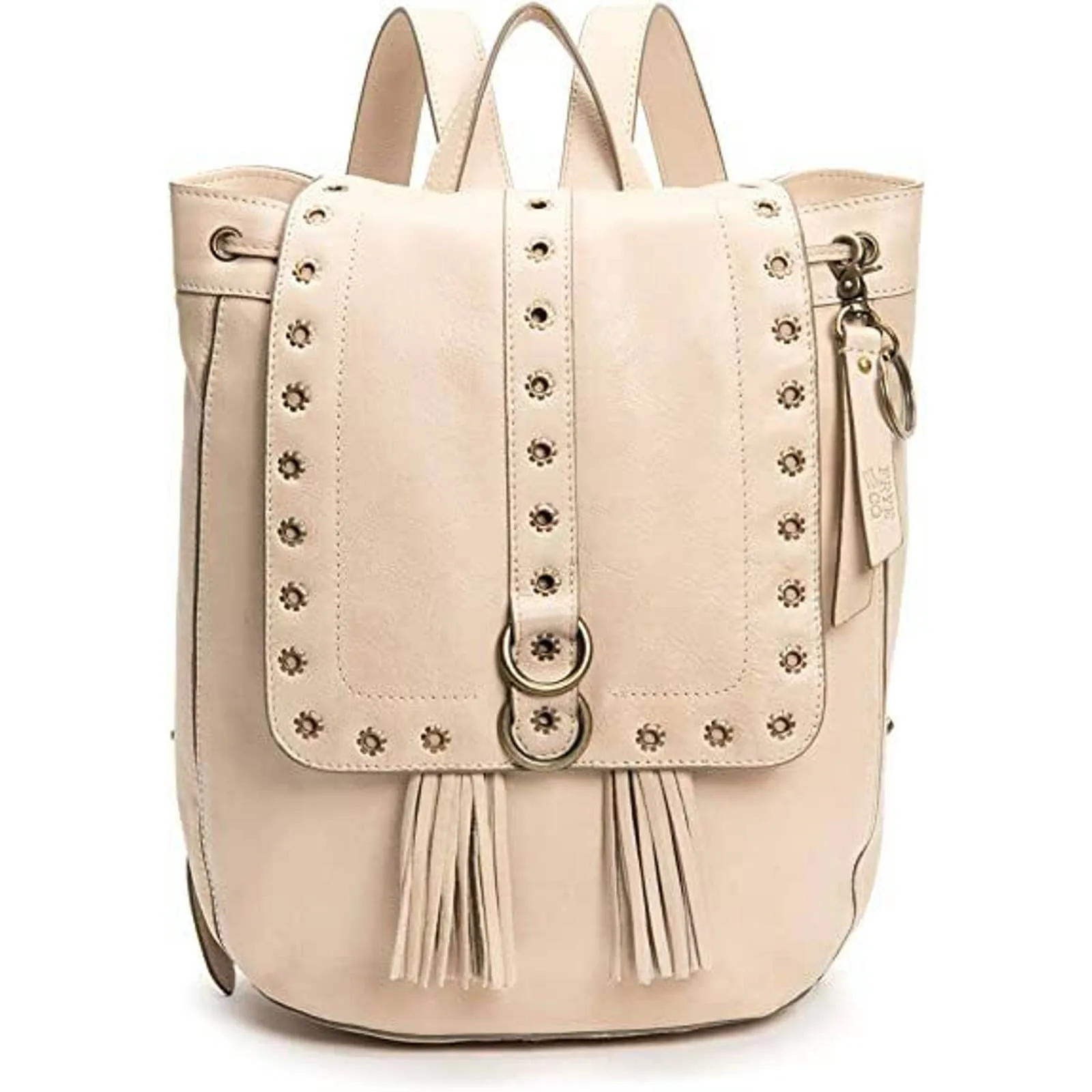 FRYE EVIE BACKPACK BONE LEATHER ANTIQUE BRASS HARDWARE NWT! $228