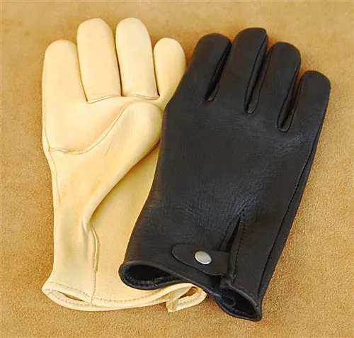 Geier Gloves 445 Elkskin Leather Medium/Heavy Driving Gloves (Made in USA)