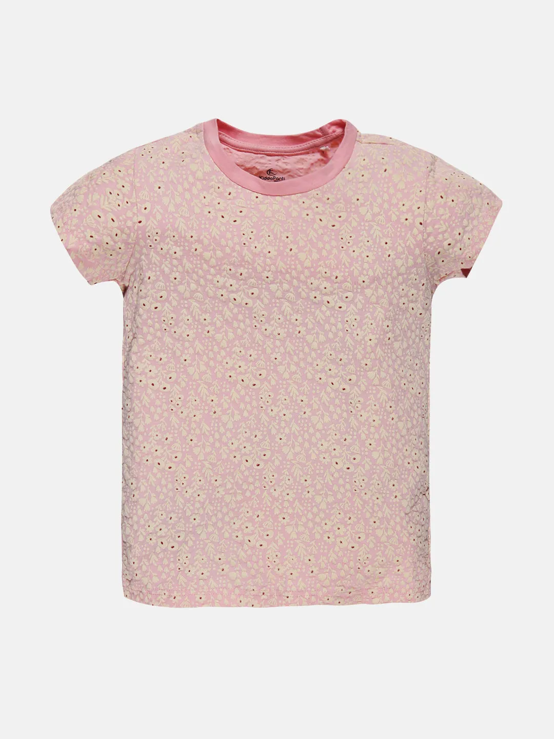 Girls AOP Round Neck Tee