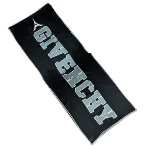 Givenchy Scarf Black Gray Logo - Lightweight Cotton Silk Shawl SALE