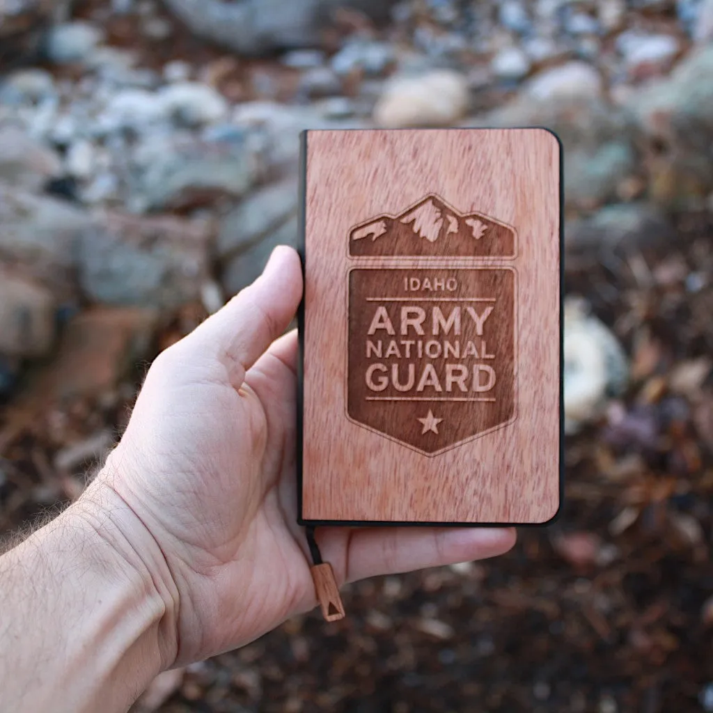 Handcrafted Wood Journal / Planner (Idaho Army National Guard)