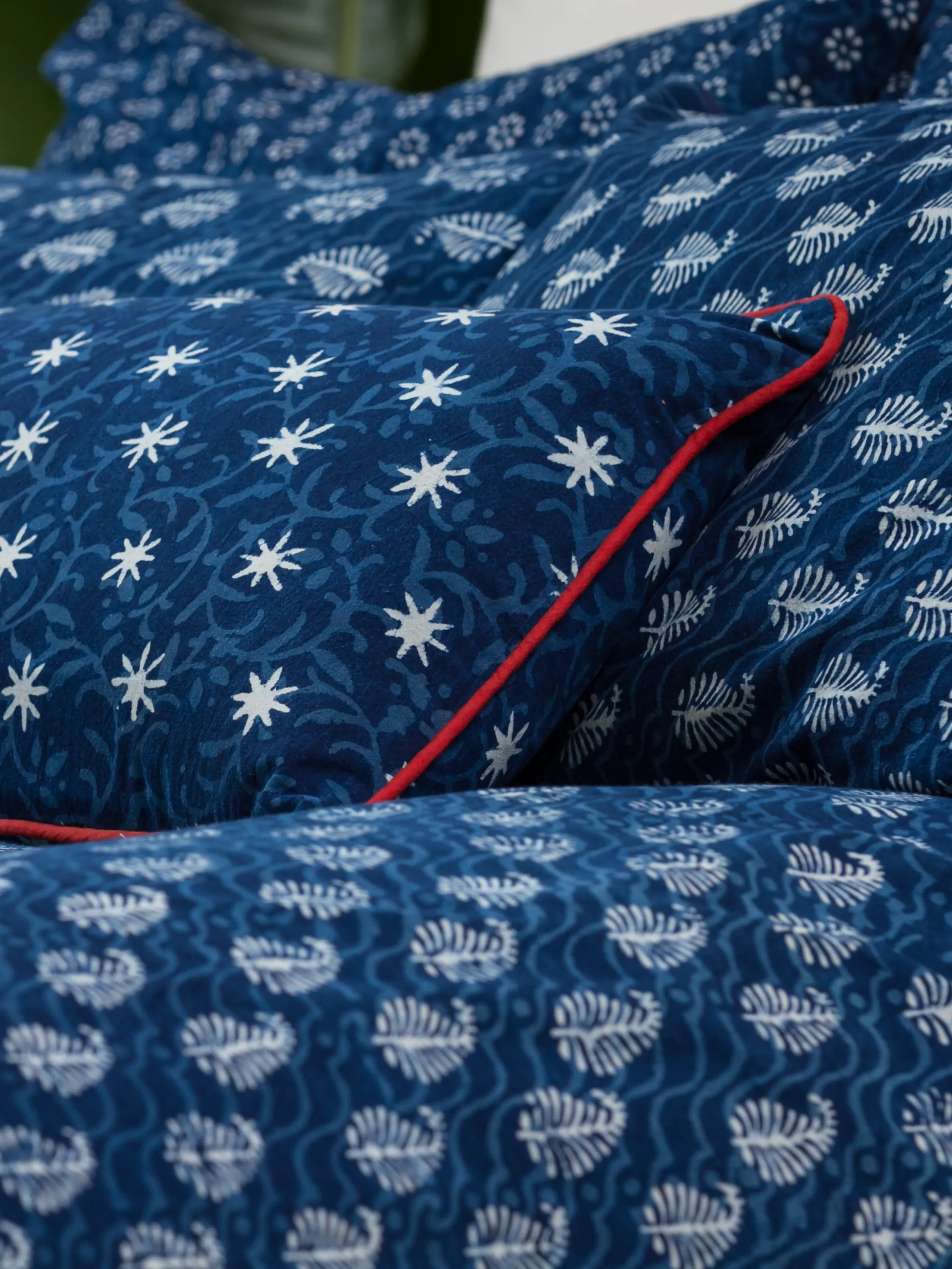 Indigo Sitara Pillow Cover