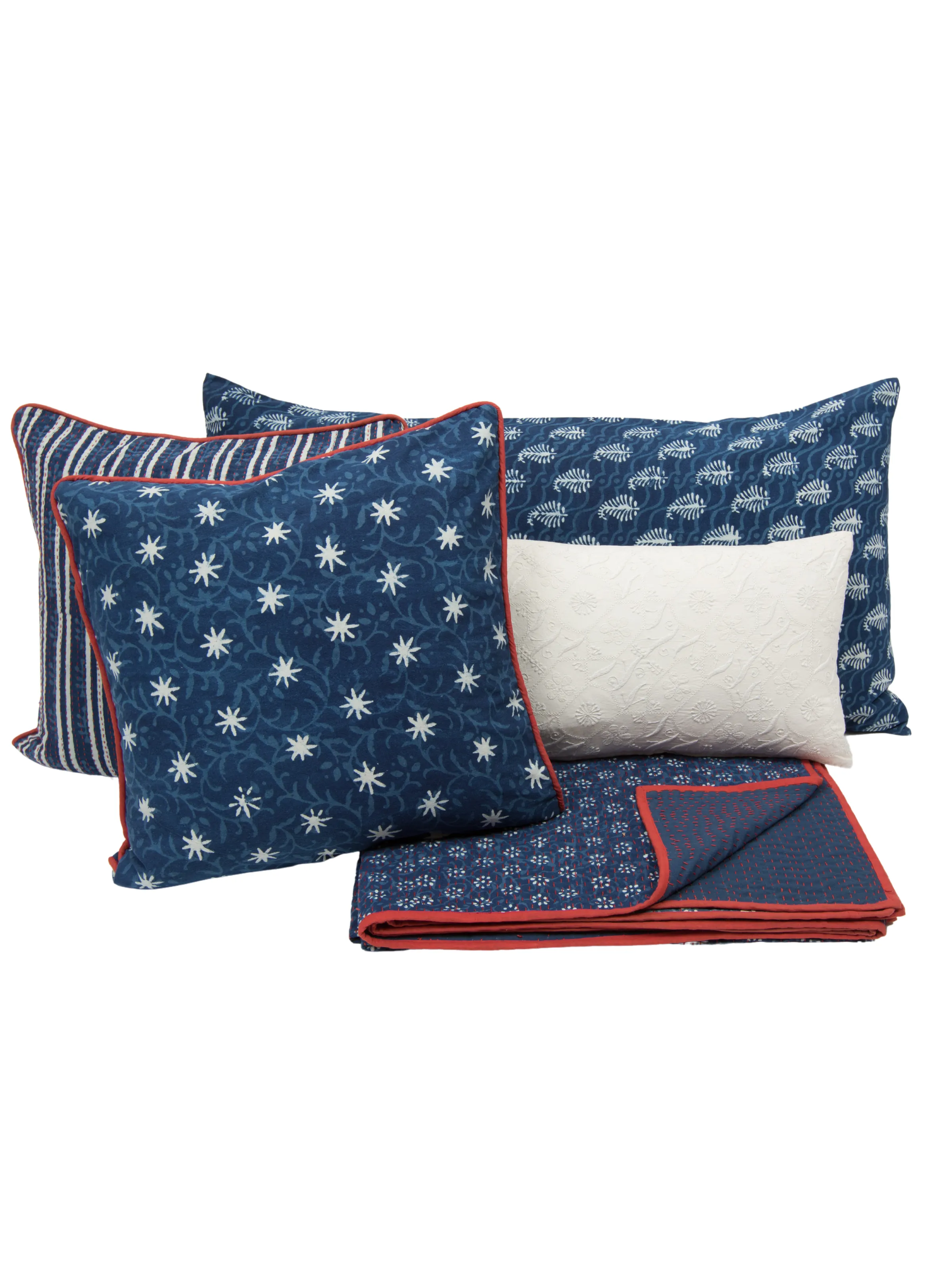 Indigo Sitara Pillow Cover