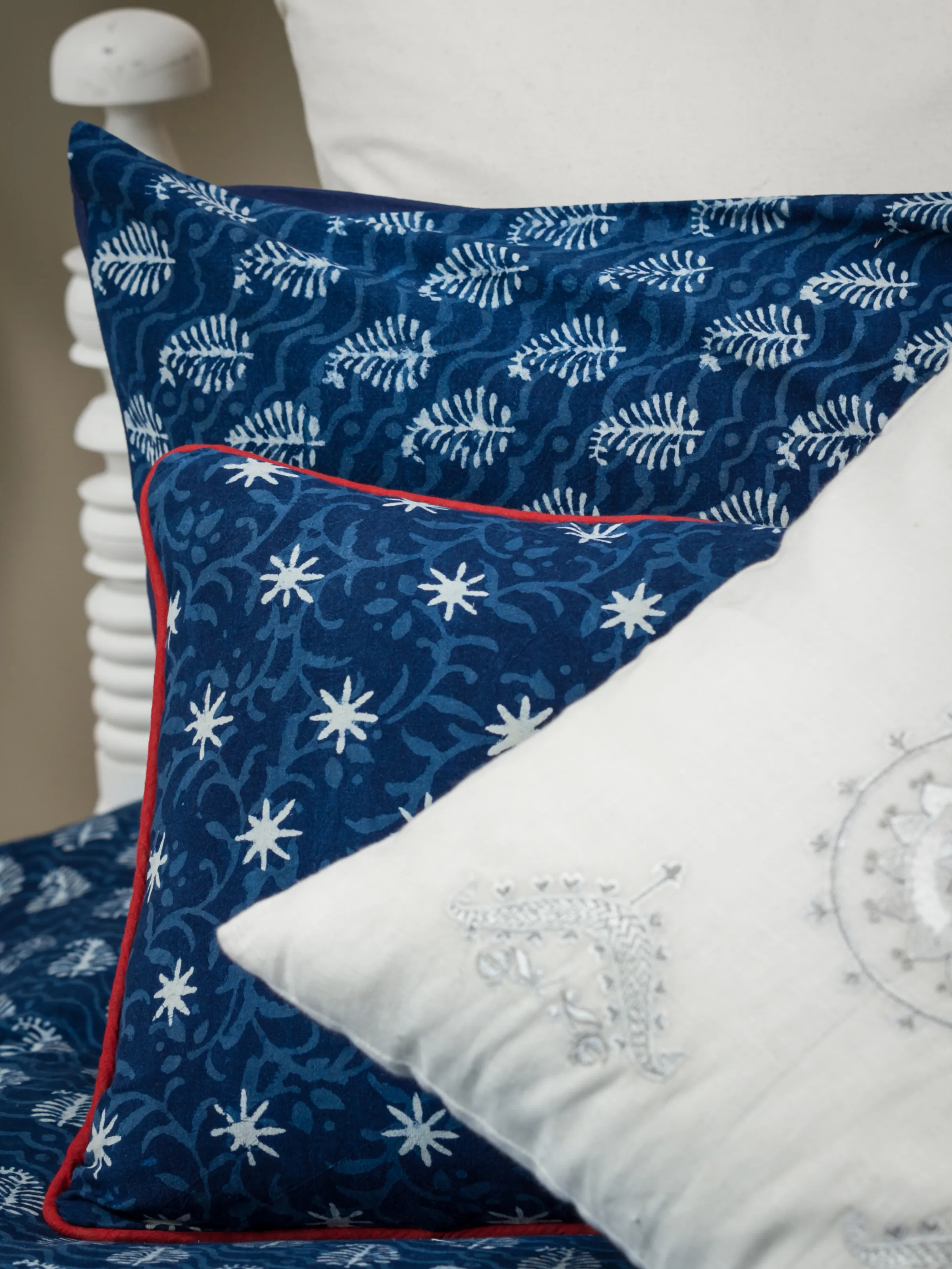 Indigo Sitara Pillow Cover