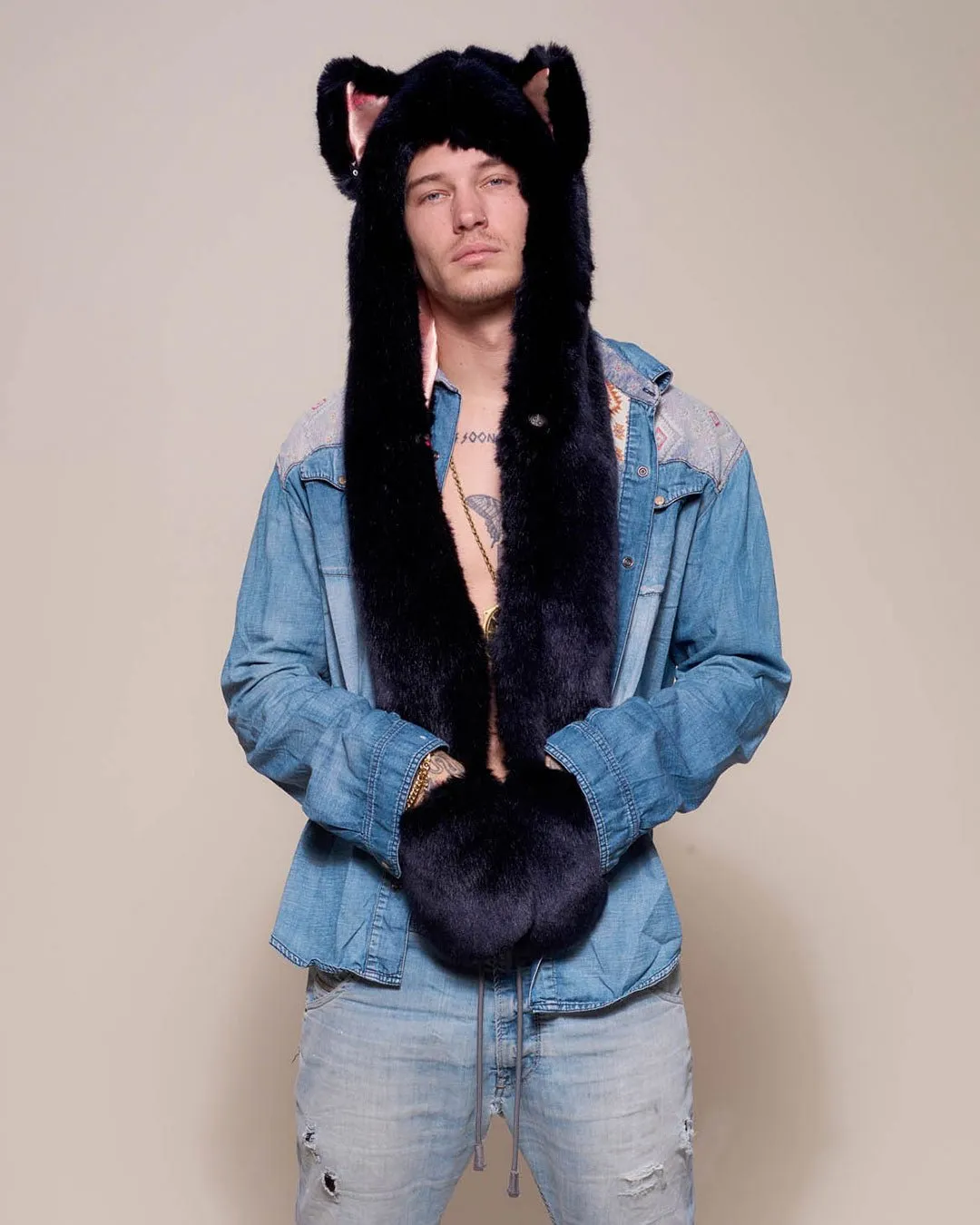 Indigo Wolf Luxe Collector Edition Faux Fur Hood  | Men's