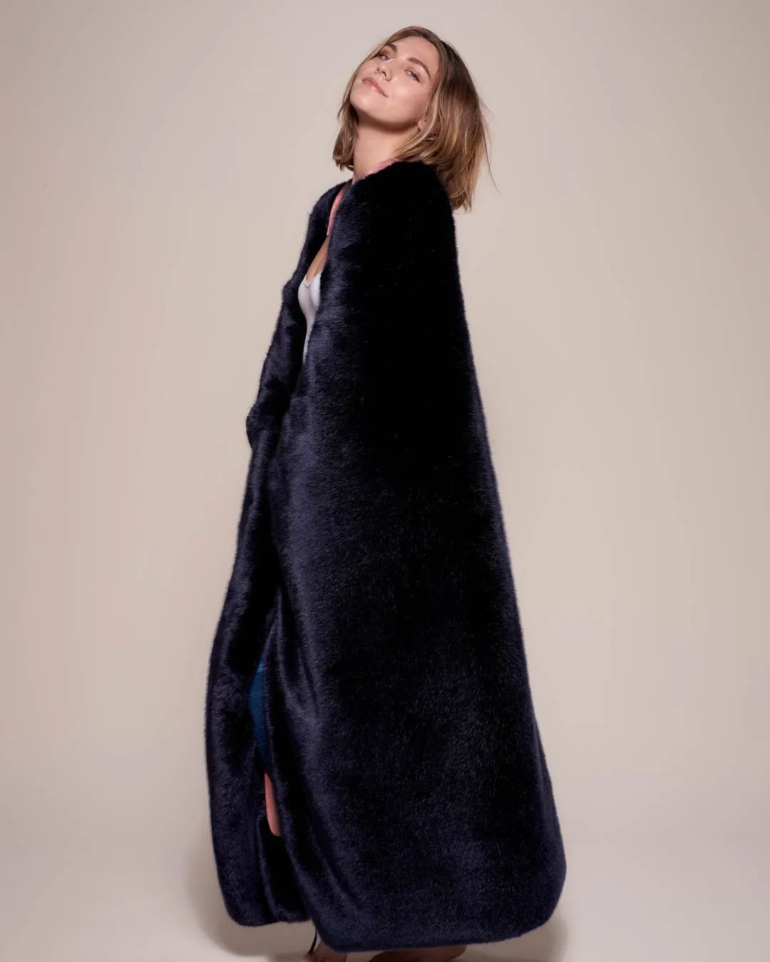 Indigo Wolf Luxe Faux Fur Collector Edition Throw