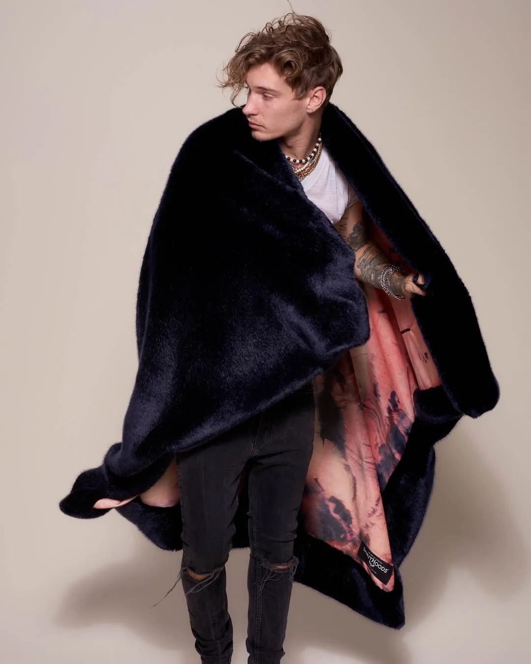 Indigo Wolf Luxe Faux Fur Collector Edition Throw