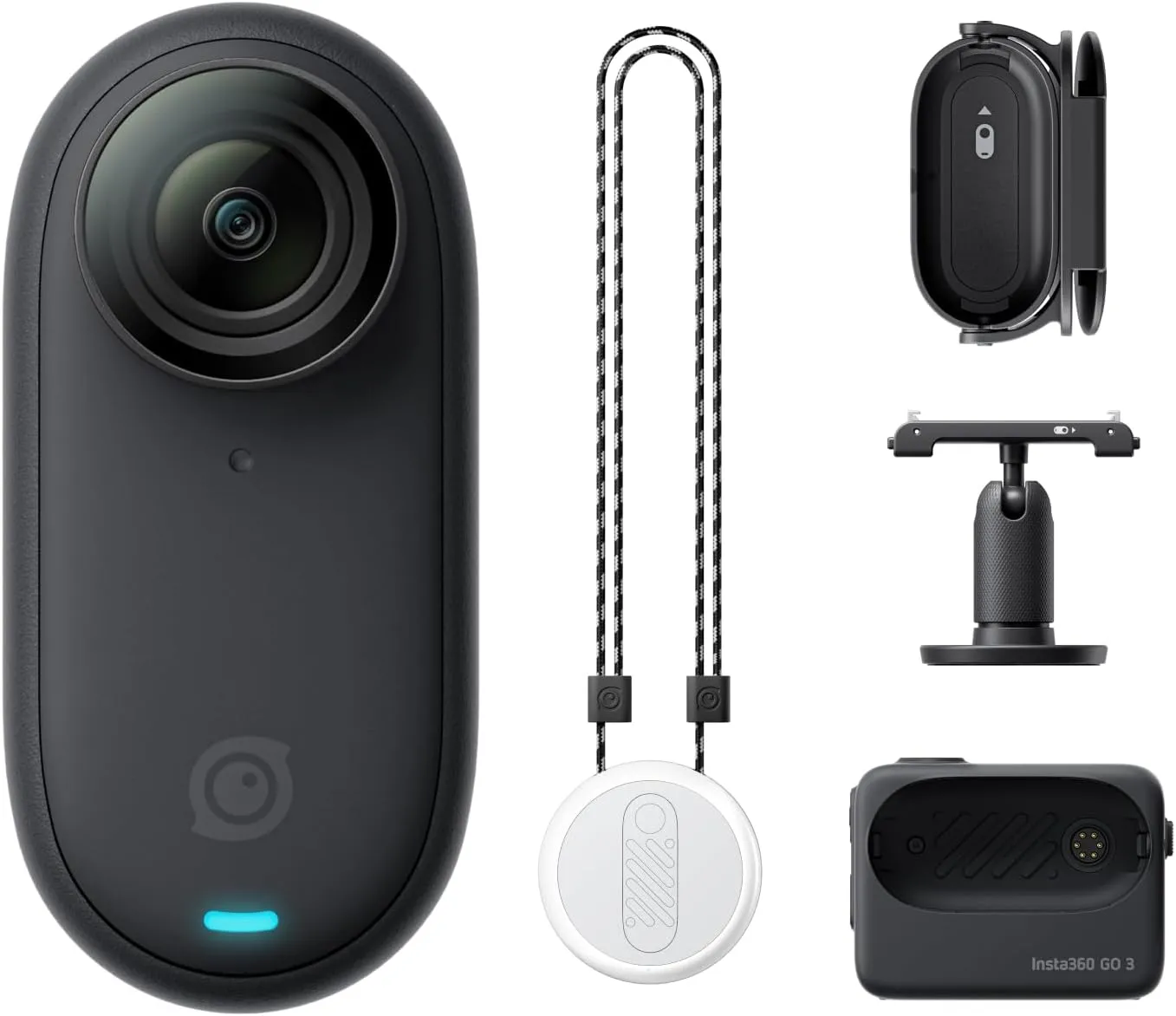 Insta360 GO 3 - The Tiny Mighty Action Camera (128GB) | Multifunctional Action Pod | Super Charged Battery | Waterproof