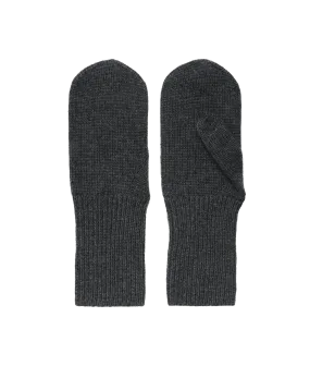 Lea Wool Mittens - Grey