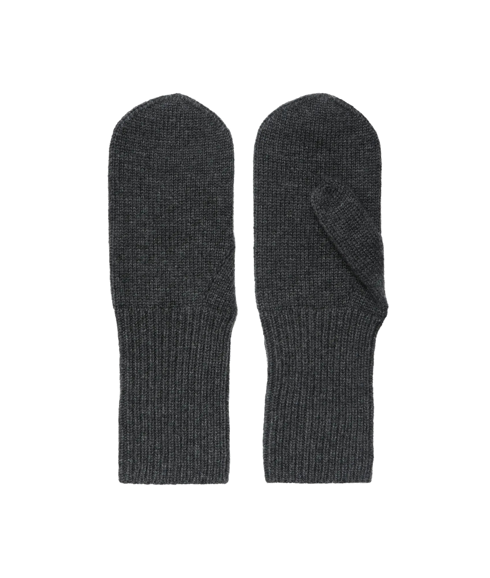 Lea Wool Mittens - Grey