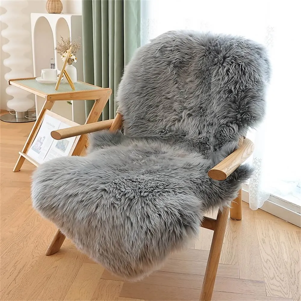 Luxurious Faux Fur Pet-Friendly Chair & Sofa Cover - Ultimate Comfort for You and Your Pets