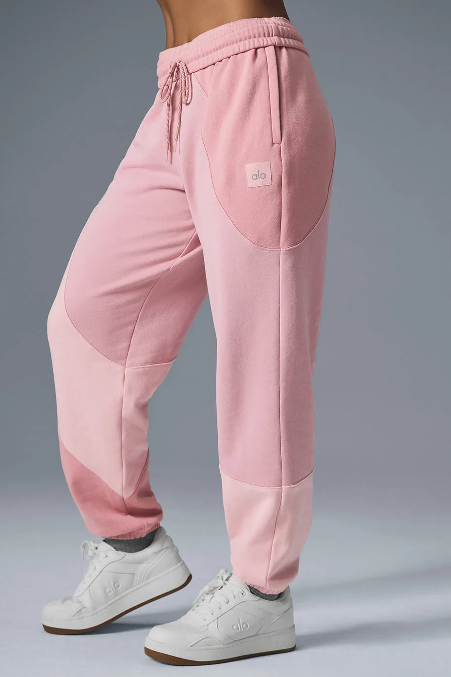 Make Waves Sweatpant - Sunset Pink Tonal