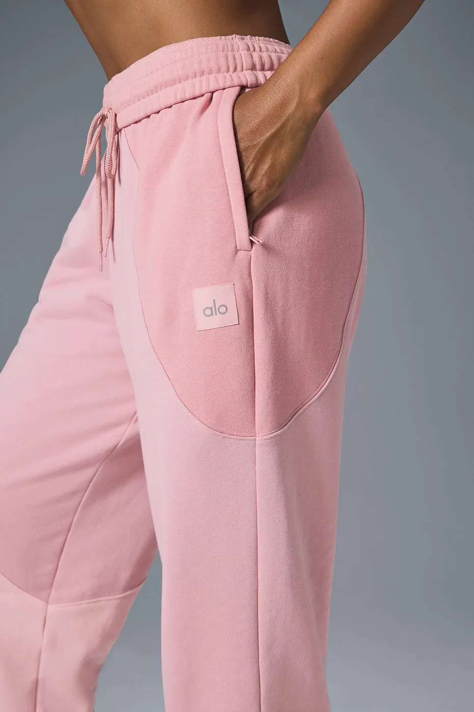 Make Waves Sweatpant - Sunset Pink Tonal