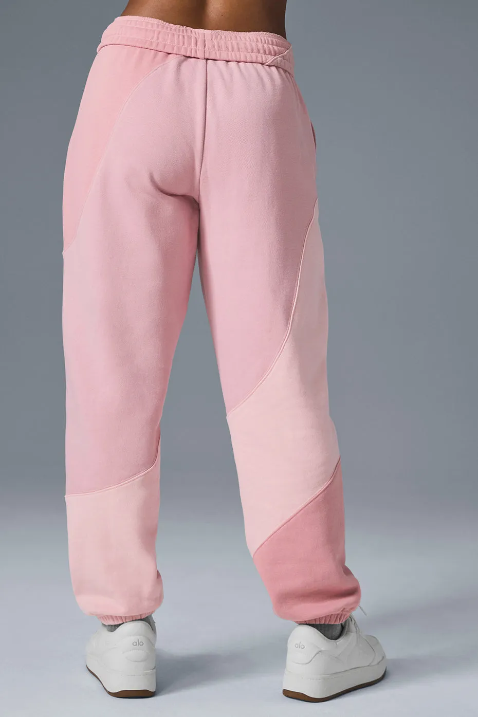 Make Waves Sweatpant - Sunset Pink Tonal